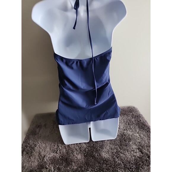 Yonique Halter Tankini Top Swimsuit for Women Tummy Control Bathing Suit Large - Picture 2 of 6